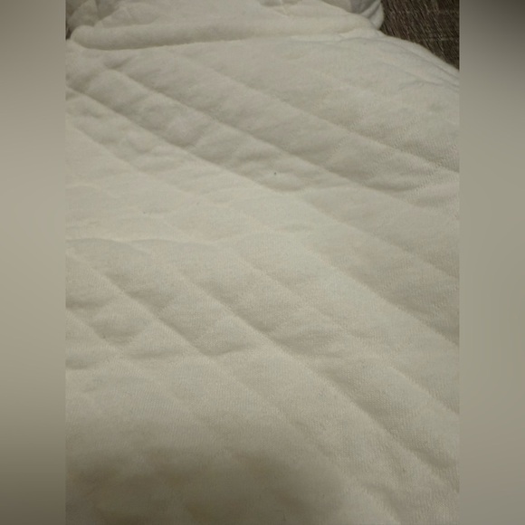 Carters Baby Fleece Lined Quilted Bear Ear Hooded Jacket Size 3-6 Months Ivory - Picture 6 of 6